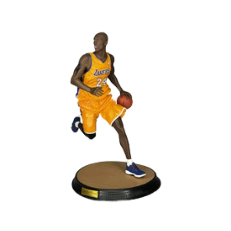 Kobe Bryant Black Mamba Dribbling Statue – NBA #24 Commemorative Figure, Basketball Collectible Model Display Ornament for Fans